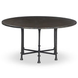 Leblanc Outdoor Dining Table, Distressed Bronze by Amber Lewis x Four Hands-Furniture - Dining-High Fashion Home