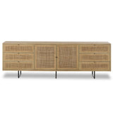 Carmel 96" Sideboard, Natural-Furniture - Storage-High Fashion Home