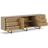Carmel 96" Sideboard, Natural-Furniture - Storage-High Fashion Home