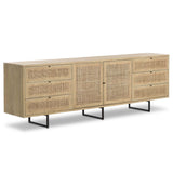 Carmel 96" Sideboard, Natural-Furniture - Storage-High Fashion Home