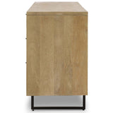 Carmel 96" Sideboard, Natural-Furniture - Storage-High Fashion Home