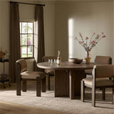 Ernest Round Dining Table, Shale Grey by Four Hands-Furniture - Dining-High Fashion Home