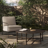 Leblanc Outdoor Coffee Table, Distressed Bronze by Amber Lewis x Four Hands-Furniture - Outdoor-High Fashion Home