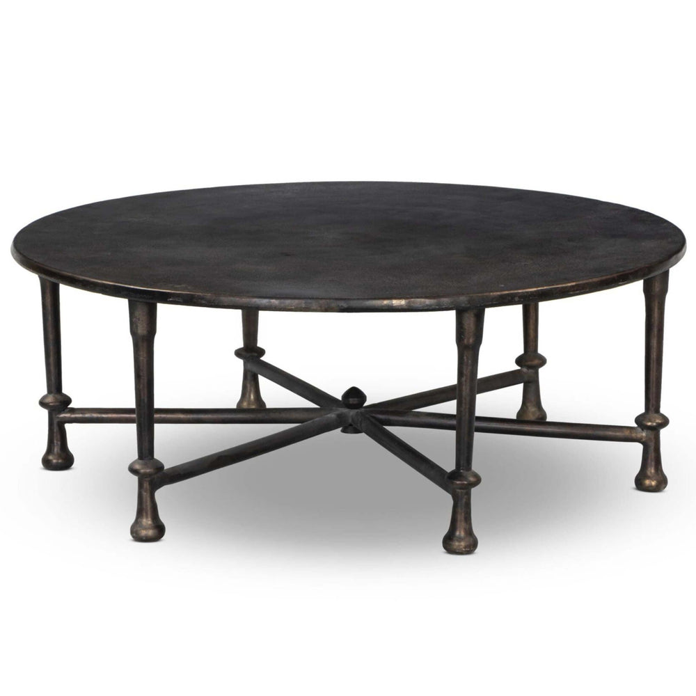 Leblanc Outdoor Coffee Table, Distressed Bronze by Amber Lewis x Four Hands-Furniture - Outdoor-High Fashion Home
