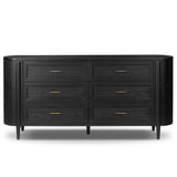 Tolle 6 Drawer Dresser, Drifted Matte Black by Four Hands-Furniture - Storage-High Fashion Home