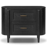 Tolle Nightstand, Drifted Matte Black by Four Hands-Furniture - Bedroom-High Fashion Home