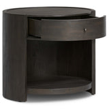 Bode Nightstand, Smoked Black by Four Hands-Furniture - Bedroom-High Fashion Home