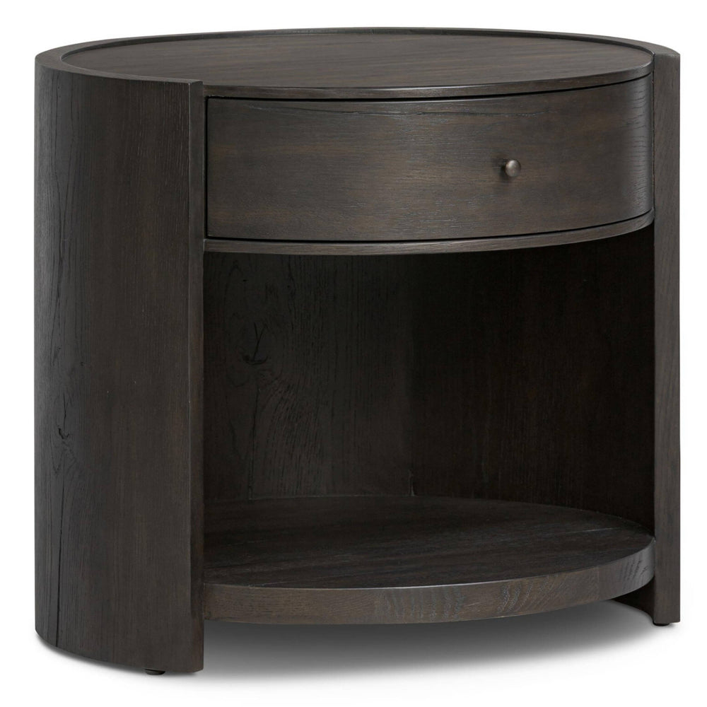 Bode Nightstand, Smoked Black by Four Hands-Furniture - Bedroom-High Fashion Home