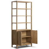 Tula Bookcase, Worn Oak by Four Hands-Furniture - Storage-High Fashion Home