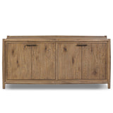 Glenview 4 Door Sideboard, Weathered Oak by Four Hands-Furniture - Storage-High Fashion Home