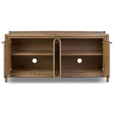 Glenview 4 Door Sideboard, Weathered Oak by Four Hands-Furniture - Storage-High Fashion Home