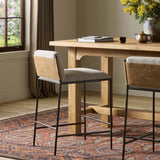 Elba Stool, Alcala Wheat by Four Hands-Furniture - Dining-High Fashion Home