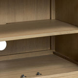 Alessio Media Console, Aged Natural Oak by Four Hands-Furniture - Storage-High Fashion Home