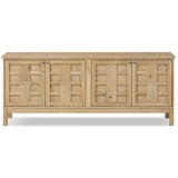 Alessio Media Console, Aged Natural Oak by Four Hands-Furniture - Storage-High Fashion Home