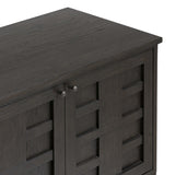 Alessio Media Console, Smoked Black by Four Hands-Furniture - Storage-High Fashion Home
