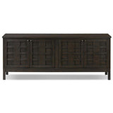 Alessio Media Console, Smoked Black by Four Hands-Furniture - Storage-High Fashion Home