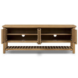 Dalton Media Console, Aged Natural by Four Hands-Furniture - Storage-High Fashion Home