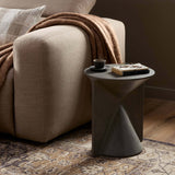 Tomi End Table, Smooth Grey by Four Hands-Furniture - Accent Tables-High Fashion Home