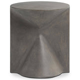 Tomi End Table, Smooth Grey by Four Hands-Furniture - Accent Tables-High Fashion Home