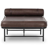 Rakesh Leather Chaise, Heirloom Cigar by Four Hands-Furniture - Chair-High Fashion Home