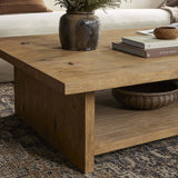 Zeno Coffee Table, Distressed Blonde by Amber Lewis x Four Hands-Furniture - Accent Tables-High Fashion Home