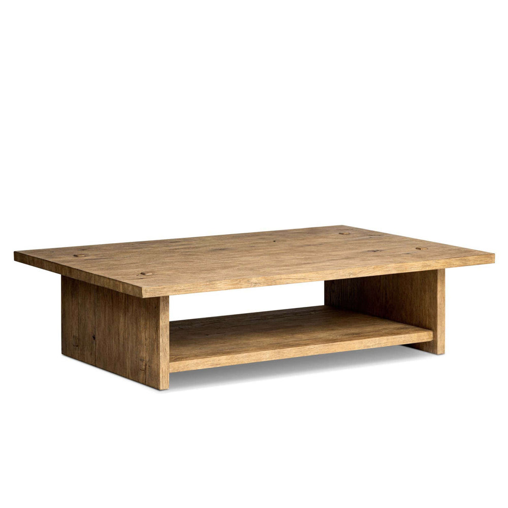 Zeno Coffee Table, Distressed Blonde by Amber Lewis x Four Hands-Furniture - Accent Tables-High Fashion Home