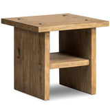 Zeno End Table, Distressed Blonde by Amber Lewis x Four Hands-Furniture - Accent Tables-High Fashion Home