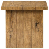 Zeno End Table, Distressed Blonde by Amber Lewis x Four Hands-Furniture - Accent Tables-High Fashion Home