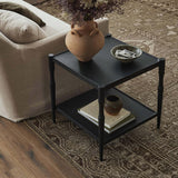 Augusta End Table, Textured Iron by Amber Lewis x Four Hands-Furniture - Accent Tables-High Fashion Home