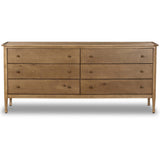 Franny 6 Drawer Dresser, Saddle Brown by Amber Lewis x Four Hands-Furniture - Storage-High Fashion Home
