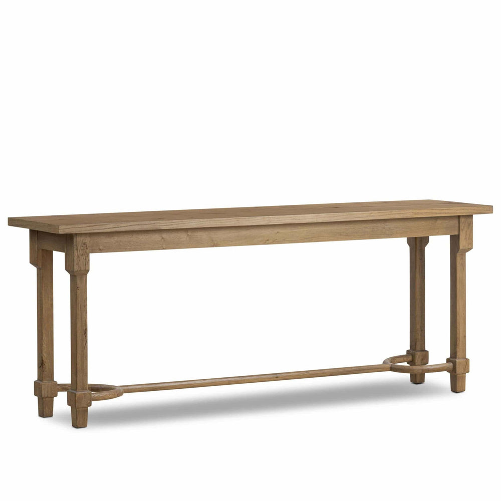 Edison Console Table, Worn Oak by Amber Lewis x Four Hands-Furniture - Accent Tables-High Fashion Home