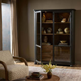 Sussex Wide Cabinet, Smoked Black by Amber Lewis x Four Hands-Furniture - Storage-High Fashion Home