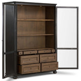 Sussex Wide Cabinet, Smoked Black by Amber Lewis x Four Hands-Furniture - Storage-High Fashion Home
