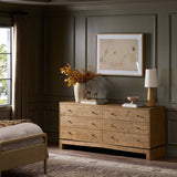 Matthes 6 Drawer Dresser, Sierra Rustic Natural by Four Hands-Furniture - Storage-High Fashion Home
