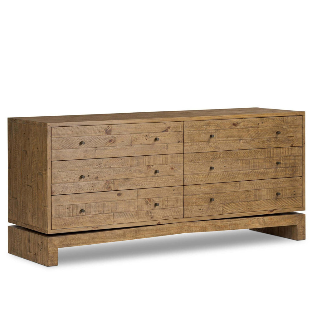 Matthes 6 Drawer Dresser, Sierra Rustic Natural by Four Hands-Furniture - Storage-High Fashion Home