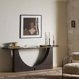 Maly Console Table, Coffee by Four Hands-Furniture - Accent Tables-High Fashion Home