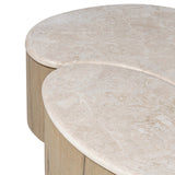Ingrid Coffee Table, Cappuccino Marble by Four Hands-Furniture - Accent Tables-High Fashion Home