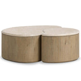 Ingrid Coffee Table, Cappuccino Marble by Four Hands-Furniture - Accent Tables-High Fashion Home
