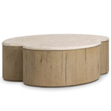 Ingrid Coffee Table, Cappuccino Marble by Four Hands-Furniture - Accent Tables-High Fashion Home