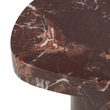 Zion End Table, Merlot Marble by Four Hands-Furniture - Accent Tables-High Fashion Home