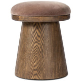 Bea Accent Stool, Monte Mushroom by Four Hands-Furniture - Chair-High Fashion Home