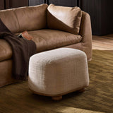Bilbury Oval Ottoman, Saxon Sand by Four Hands-Furniture - Chair-High Fashion Home