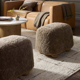 Bilbury Oval Ottoman, Taupe by Four Hands-Furniture - Chair-High Fashion Home