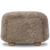 Bilbury Oval Ottoman, Taupe by Four Hands-Furniture - Chair-High Fashion Home