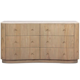 Boa 6 Drawer Dresser, Sandy Mindi by Four Hands-Furniture - Storage-High Fashion Home