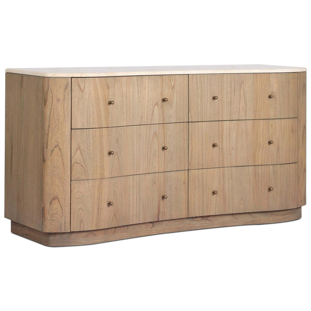 Boa 6 Drawer Dresser, Sandy Mindi by Four Hands-Furniture - Storage-High Fashion Home