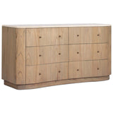Boa 6 Drawer Dresser, Sandy Mindi by Four Hands-Furniture - Storage-High Fashion Home