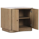Boa Nightstand, Cream Marble by Four Hands-Furniture - Bedroom-High Fashion Home