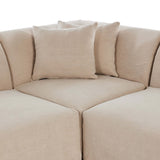 Lowell 3 Piece Sectional, Broadway Dune by Amber Lewis x Four Hands-Furniture - Sofas-High Fashion Home