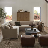 Lowell 3 Piece Sectional, Broadway Dune by Amber Lewis x Four Hands-Furniture - Sofas-High Fashion Home